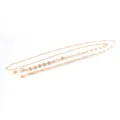 Catena per occhiali in metallo dorato elegante cordino per maschera con dischi anti smarrimento - 1 Pezzo / Oro Stile 2