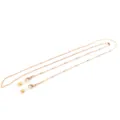 Catena per occhiali in metallo dorato moda antiscivolo cordino per mascherina donna. - 1 Pezzo / Oro Stile 5