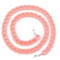 Catena per occhiali in acrilico rosa, elegante cordino per occhiali da sole e mascherina. - 1 Pezzo / Rosa Pompelmo