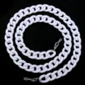 Catena per occhiali e cordino per mascherina bianca in acrilico accessorio moda - 1 Pezzo / Bianco