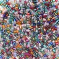 Colorful tube glass seed beads for DIY handmade jewelry crafting bracelets necklaces 2mm bulk packs - Random Mixed Colors