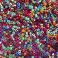 Cuentas de vidrio coloridas de 2mm en tubo a granel para hacer pulseras joyas DIY hechas a mano - Colores Mezclados al Azar