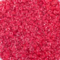 Transparent red glass seed beads 3mm dyed core DIY jewelry making craft supplies bulk - 450g/Bag / Transparent Pink (E8)