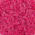 3mm Pink Dyed Core Glass Seed Beads Transparent DIY Bracelet Beading Material Bulk Pack - 450g/Bag / Transparent Pink (E9)