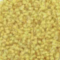 3mm glass seed beads with yellow dyed core, transparent bulk beads for DIY bracelets and jewelry making. - Transparent Yellow (E4)