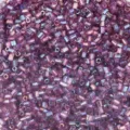 2mm Purple Bugle Glass Seed Beads Tube Perforated DIY Handmade Jewelry Beading Material - Purple AB7