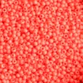 Perles de rocaille en verre corail 2mm en vrac pour fabrication de bijoux DIY - Poids 50g / Rouge Orange Clair