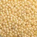 Perles de rocaille en verre de 2mm jaune clair pour fabrication de bijoux DIY artisanat - Poids 50g / Jaune Perlé