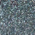 2mm tubular glass seed beads metallic iridescent blue green purple DIY handmade craft material - Grey Green AB9