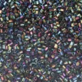 2mm tubular glass seed beads metallic iridescent DIY handmade beading material wholesale - Dark Green AB10