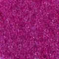 3mm Pink Glass Seed Beads Transparent Dyed Core DIY Bracelet Beading Craft Material. - Transparent Rose Red (E10)