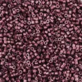 Cuentas de vidrio tubulares de 2 mm cuentas artesanales cilindro rojo oscuro para pulseras de bricolaje. - Oro Rosa Oscuro
