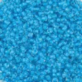 Blue glass seed beads 3mm transparent dyed core DIY bracelet crafting material supplies - Transparent Sky Blue (E13)