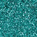 Teal glass seed beads 2mm bugle beads for DIY handmade jewelry crafting and beading projects. - Lake Green L9