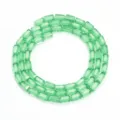 Green rectangular crystal beads, faceted loose beads for DIY handmade jewelry making. - 4x8mm / Fruit Green