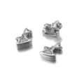 Perles charms cheval à bascule en argent pour bracelets et colliers DIY, accessoires. - Perle Grand Trou Cheval à Bascule (T6931) / 10 Pièces/Paquet / Argent antique
