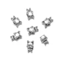 Perles gros trou en alliage accessoires bracelet charm forme coeur grenouille 10 pcs - Perle Grand Trou Grenouille (T6931) / 10 Pièces/Paquet / Argent antique
