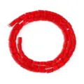 Rote rechteckige Acryl Kristall Perlen Strang für handgemachte DIY Schmuck Herstellung Zubehör. - Hellrot