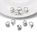 Perles en alliage argentées en forme de coeur grand trou pour bijoux bracelets DIY 10pcs - Perle Grand Trou Cœur (T6931) / 10 Pièces/Paquet / Argent antique