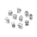 Perles de grand trou en alliage DIY, perles breloques argent vintage pour fabrication de bijoux - Perle Grand Trou Forme Banane (T6931) / 10 Pièces/Paquet / Argent antique