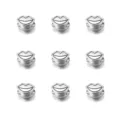 Perles à grand trou en alliage argenté en forme de lèvre pour bracelet DIY bijoux accessoires - Perle Grand Trou Lèvres (T6931) / 10 Pièces/Paquet / Argent antique