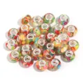 Colorful fruit resin large hole beads for DIY charm bracelets European style loose beads. - Fruit Mix / 10 Pieces Pack