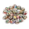 Colorful resin charm beads with cute cartoon patterns, large hole beads for DIY bracelets and crafts. - Assorted Small Animals / 10 Pieces Pack
