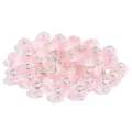 Pink checkered resin large hole beads for DIY charm bracelets and jewelry making crafts. - Light Pink Checkerboard / 10 Pieces Pack