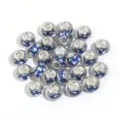 Resin faceted charm beads large hole DIY colorful bracelet beads for jewelry making - Dark Blue Pineapple / 10 Pieces Pack