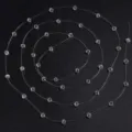Chapelet de perles de cristal transparentes pour bijoux DIY et décoration de mariage détail - 1 Mètre / Cristal triangulaire 4 mm