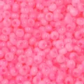 Perles de verre rose vif détail, perles rondes en vrac pour la fabrication de bijoux artisanaux. - Rond rose vif
