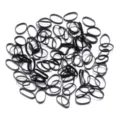 Piccoli elastici per capelli neri fascette flessibili per acconciature quotidiane sicure. - Taglia S / Confezione da 500 pezzi / Nero