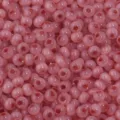 Perles de verre roses rondes perles en vrac pour la fabrication de bijoux faits à la main. - Rond cramoisi