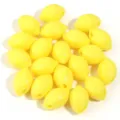 Perline sfuse in acrilico limone giallo per accessori di gioielli braccialetto fai da te. - Limone Giallo