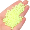 Variante de perles de verre jaune vif, perles rondes en vrac pour accessoires de bijoux DIY. - Jaune Rond