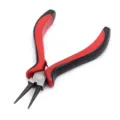 Mini round nose pliers with red and black handle for DIY jewelry making and craft - Bail-Making Pliers