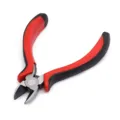 Mini alicate de corte diagonal con mangos rojo negro, cortadores de alambre duraderos. - Alicates de Corte Diagonal