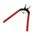 Mini alicates para joyería cortador de alambre con mangos rojos aislados y resorte. - Alicates para doblar en forma de 9