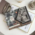Fall winter cute cat pattern knit scarf soft warm cashmere feel shawl for women fashion - FY Colorful Cat - Gray