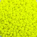 Perles de verre de rocaille jaune néon 2mm, accessoires colorés pour bracelet DIY. - Poids 50g / Jaune Néon