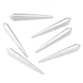 22X4mm (200 Pieces/Pack) / White K/Silver