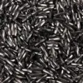 Cuentas de Vidrio Bugle Retorcidas Gris Oscuro 2mm DIY Artesanía Creación de Joyas - Gris Oscuro (U12)