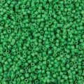Cuentas de vidrio verde cilíndrico en tubo, 2 mm, paquete a granel para joyería y pulseras de bricolaje. - Verde Hierba
