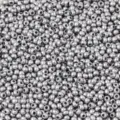 Perles de rocaille en verre argenté 2mm en vrac pour bracelets faits main et fabrication de bijoux - Poids 50g / Argent