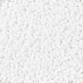 Perles de verre blanches de 2mm pour bracelets DIY et fabrication de bijoux, vrac de loisirs. - Poids 50g / Blanc