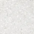 Transparent tubular glass seed beads, perfect for DIY handmade jewelry crafting and bead weaving. - White AB15