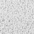White hexagonal glass seed beads 2mm faceted tubular craft DIY bracelet materials bulk - White (C17)