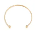 Minimalistisches goldenes offenes Armband aus Metall mit Kugeln, Schmuckzubehör. - Offenes Armband 1 / KC Gold