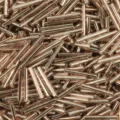 Rose gold bugle seed beads 12mm metallic tube spacer beads for DIY jewelry making crafts - Rose Gold
