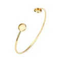 Goldfarbene Armreif Rohling Fassung DIY Schmuck Zubehör für Cabochons und Handarbeit - Armreif Tablett / Goldfarbe